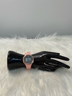 Sporty Digital Women's Watch in Blush Pink